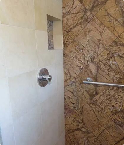 Featured Marin County marble and tile project 2 by Miconi