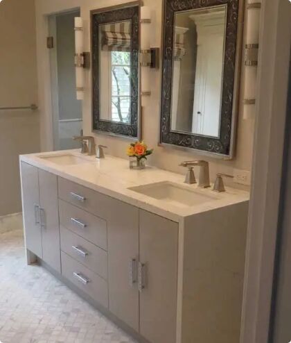 Featured Marin County marble and tile project 4 by Miconi